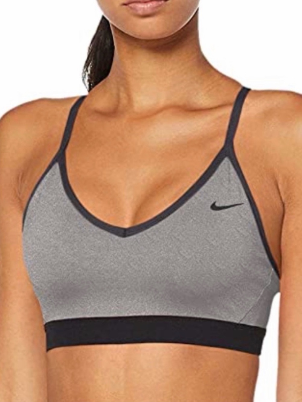 Nike Gray Dri-Fit Sports Bra - Small